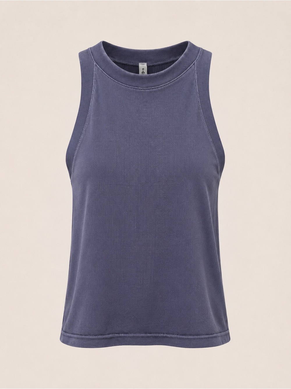 Athleta Ribbed High-Neck Tank - Plum